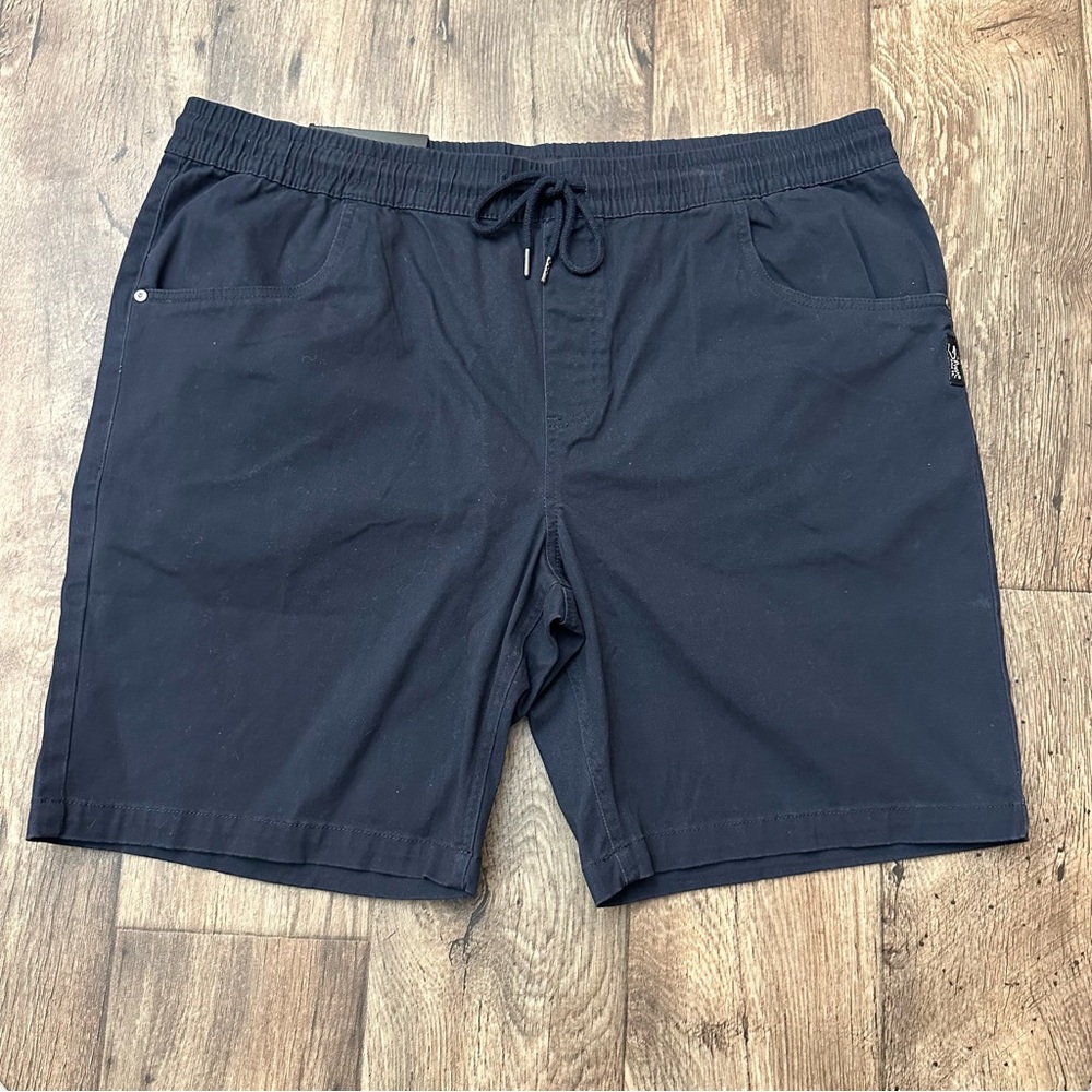 Silver Jeans Chino Cotton Shorts Men’s Size XXL Navy Blue